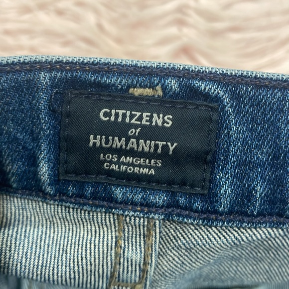 CITIZENS OF HUMANITY Demy Cropped Flare Jeans Solo Stretch Cotton - Picture 4 of 10